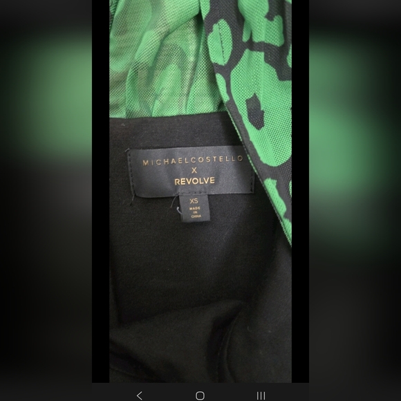 Michael Costello Green Animal Print One-Shoulder Bodysuit - Picture 8 of 9